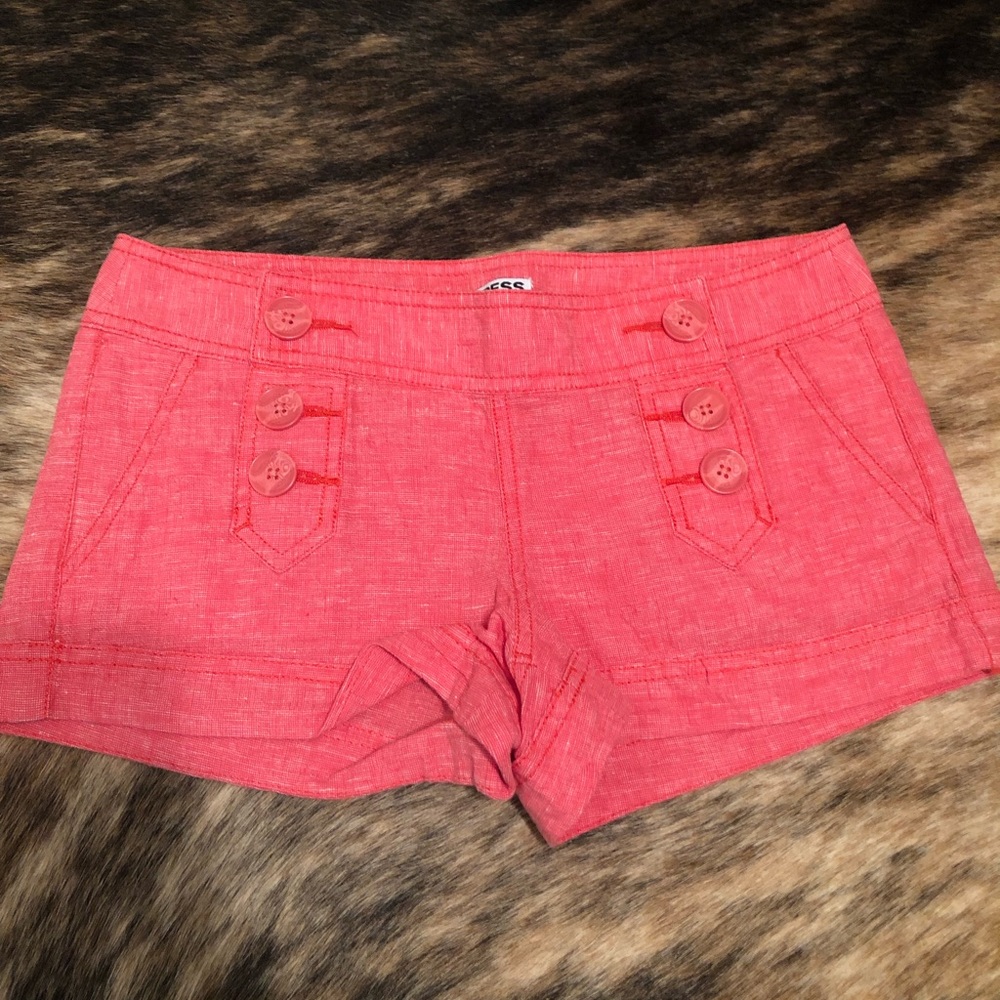 Express pink linen shorts - size 0